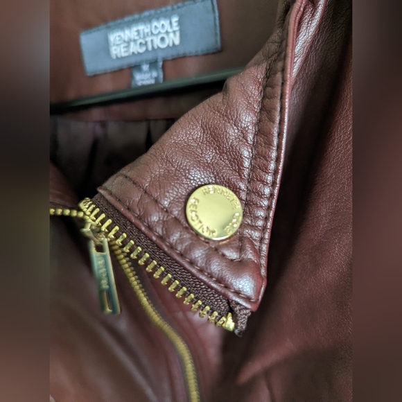 Kenneth Cole reaction Women's Faux Leather jacket - Picture 5 of 9